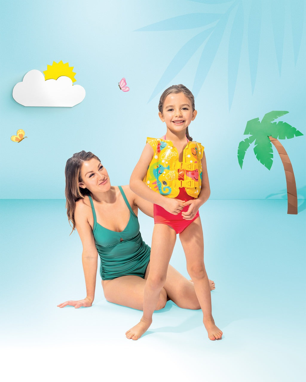 π Tropical Buddies Inflatable Swim Vest
