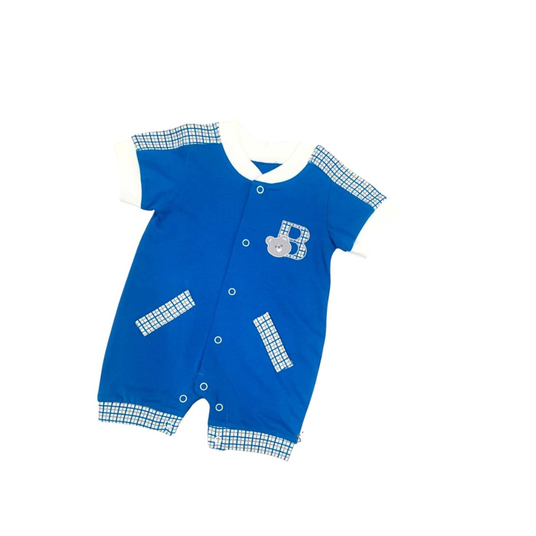 ๐งธ๐ Blueberry Bear Romper โ Smart & Snuggly!
