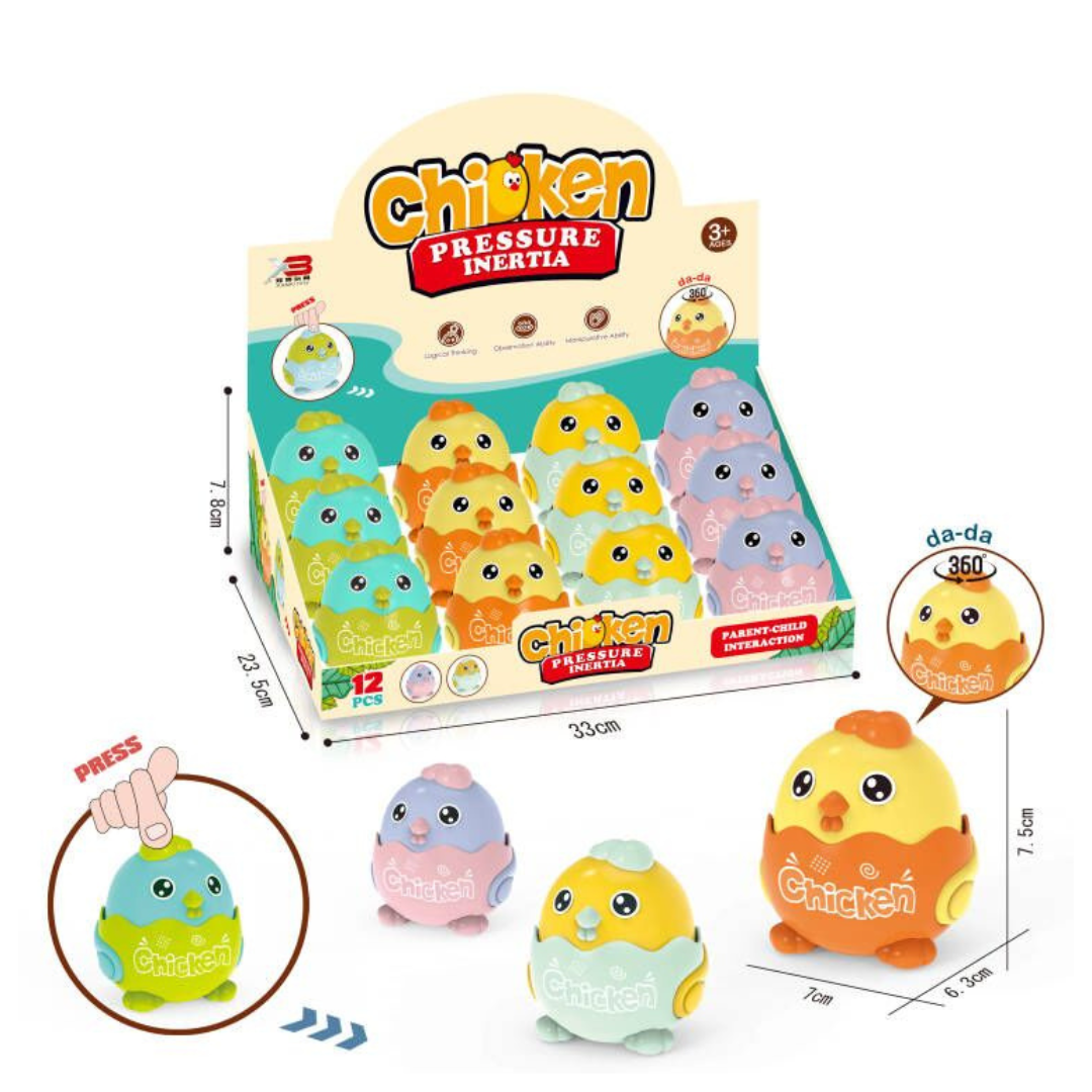 🐣 Eggy Chick Spinners – Tap, Twist & Waddle!