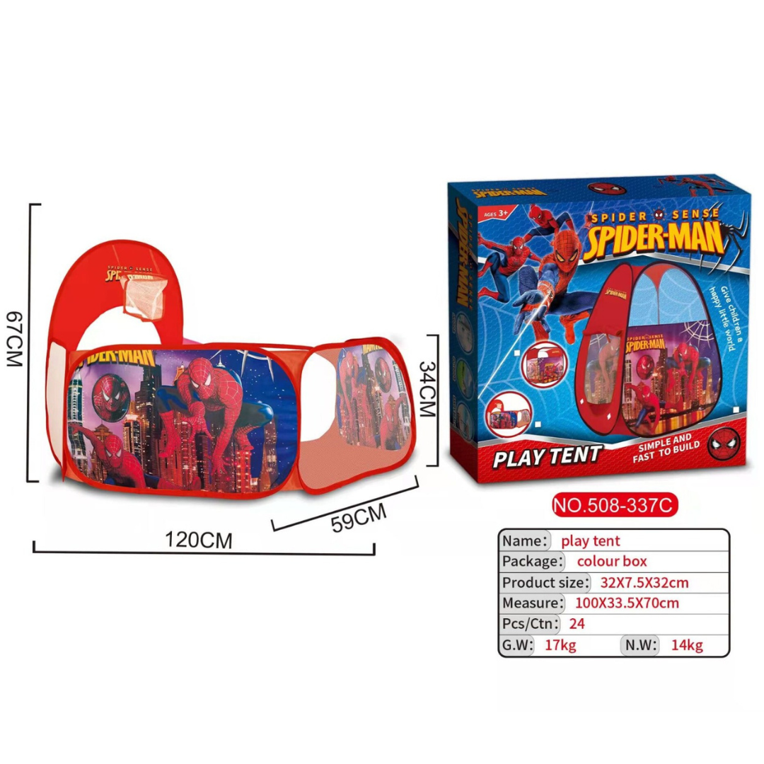 🕸️ Spider-Man Play Tent – Little Heroes' Secret Hideout