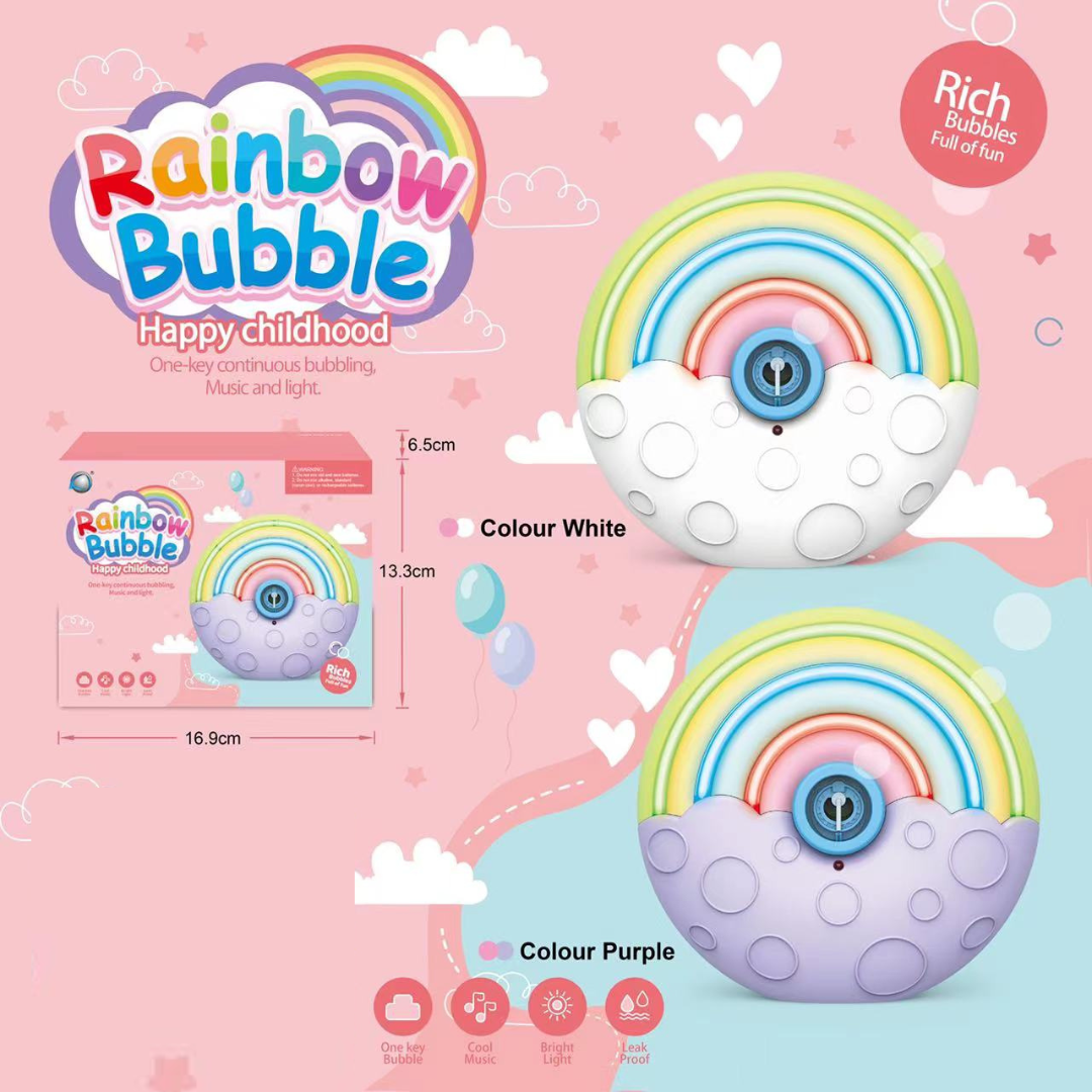 π Rainbow Bubble Machine β A Whirl of Color & Giggles!
