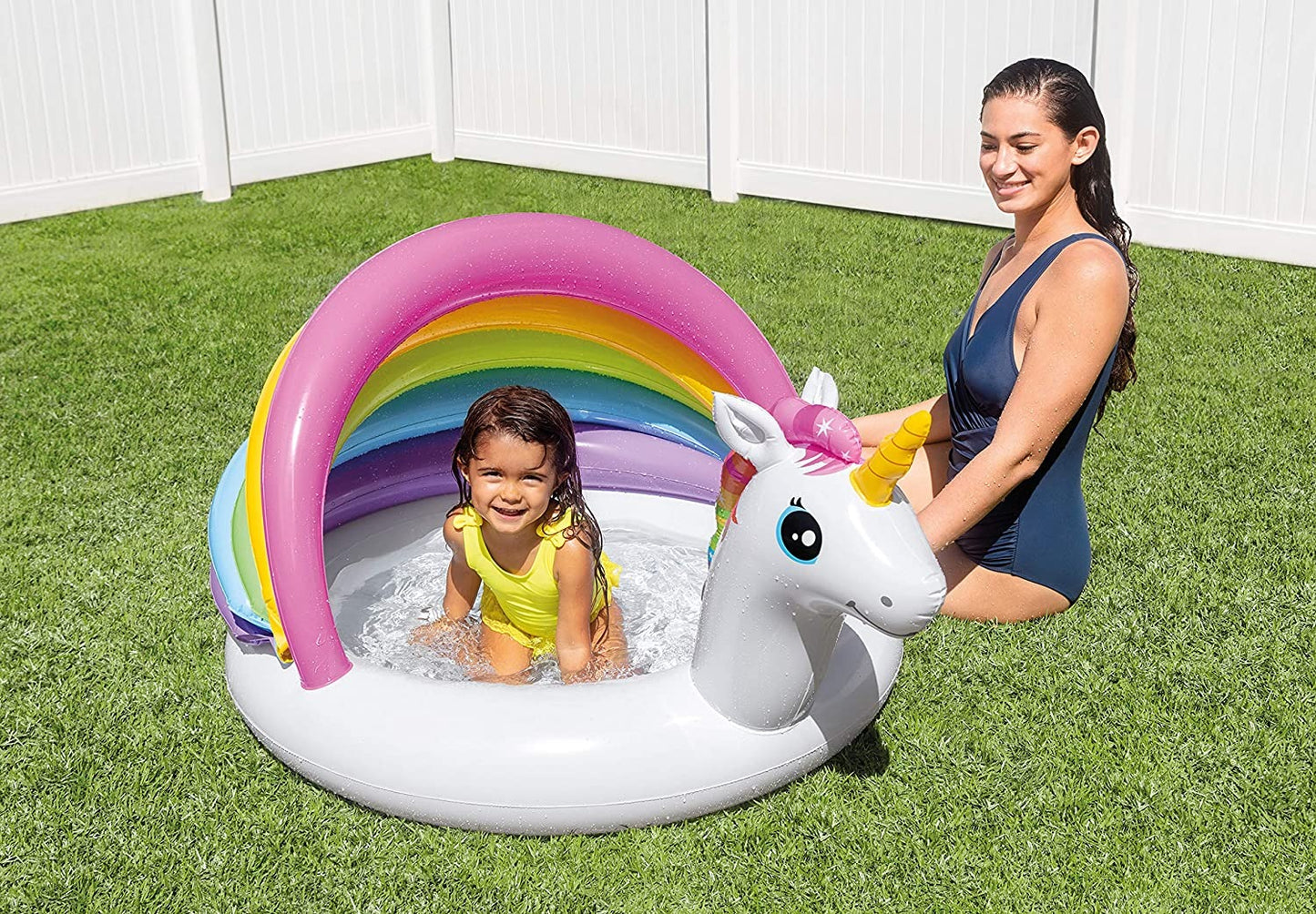 INTEX π¦ Unicorn Baby Pool (39.37" x 106.3" x 96.46")