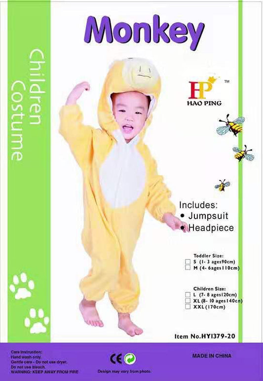 🐵 Monkey Costume – For Kids (Ages 4–8)