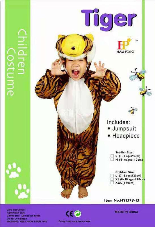 🐯 Tiger Costume – For Kids (Ages 4–8)