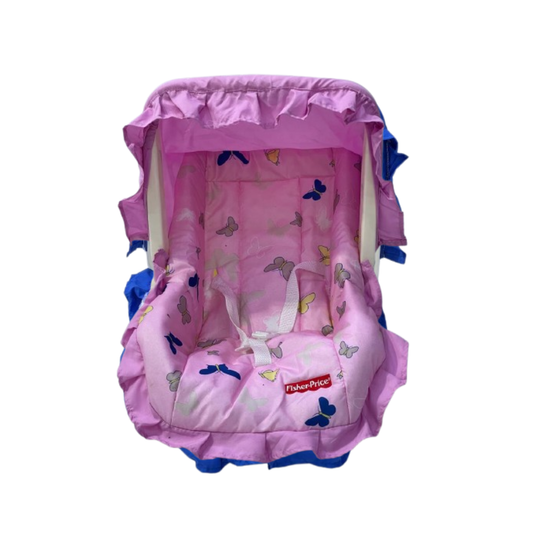 Baby Carry Cot (Pink Butterfly Print)