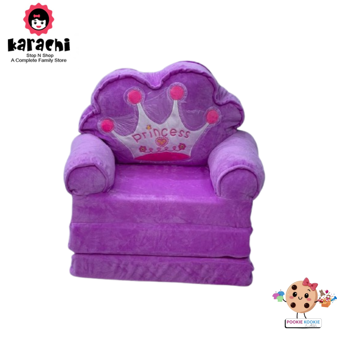 👑 Purple “Princess” Baby Sofa Seat