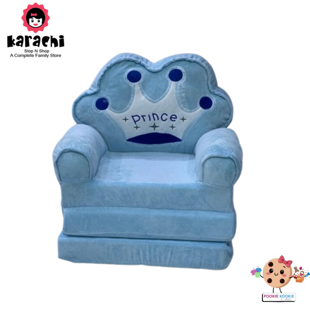 👑 Royal Blue “Prince” Baby Sofa Seat